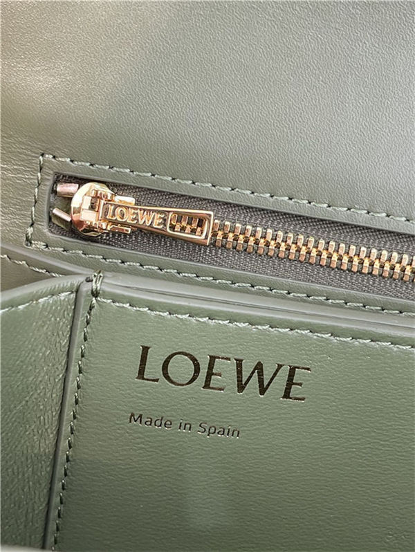 Goya bag in Anagram jacquard and calfskin Green High