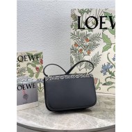 Small Goya bag in Anagram jacquard and calfskin Black High