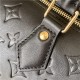 Louis Vuitton SPEEDY BANDOULIÈRE 22 Embossed lambskin leather Black M58631 High