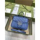 GG Marmont mini top handle bag New 583571 Blue High