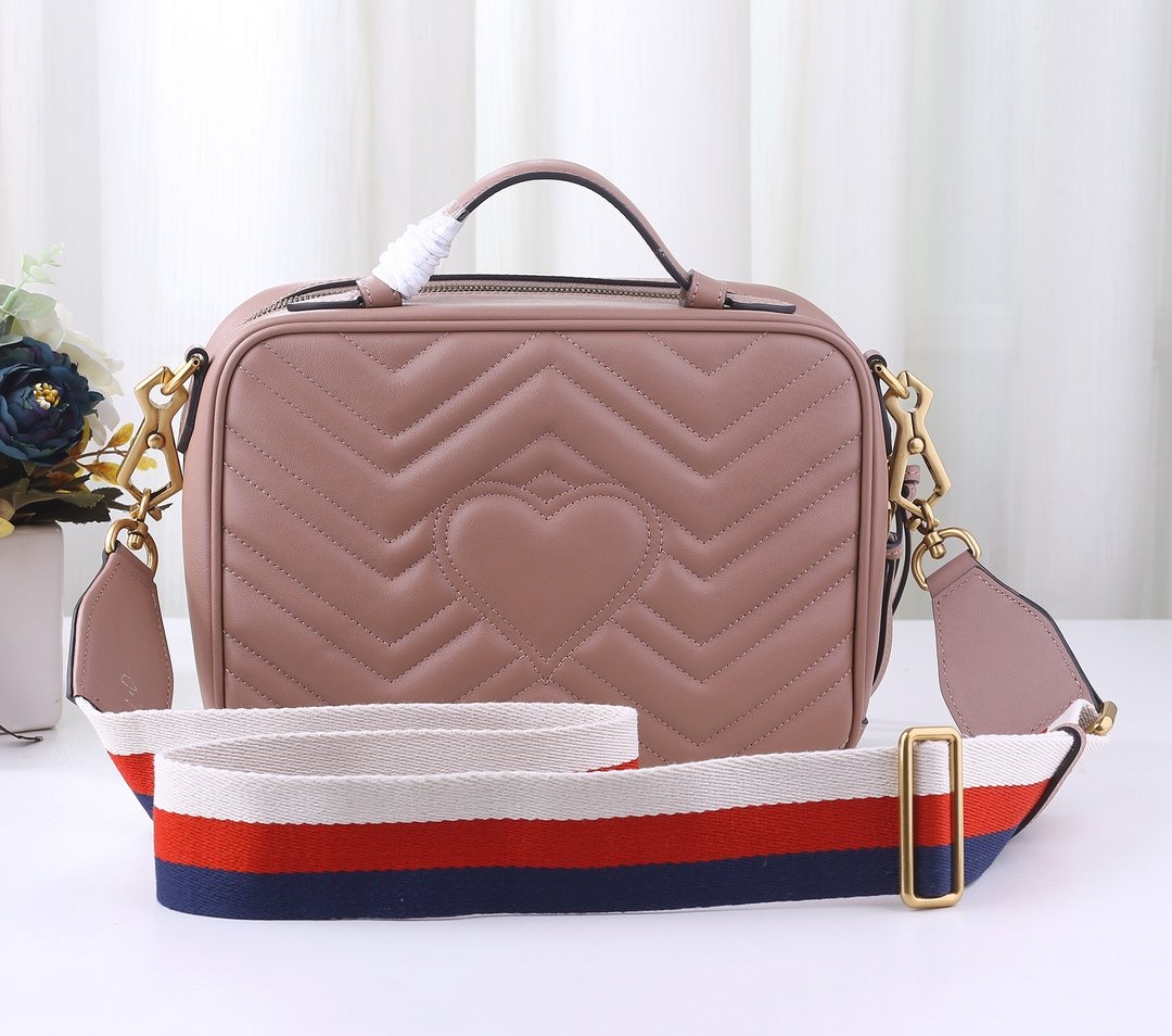 GG Marmont small top handle bag Dusty Pink High