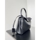 WOMEN'S RODEO SMALL HANDBAG smooth calfskin Black Silver-Metal High