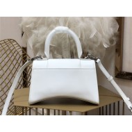 WOMEN'S HOURGLASS XS TOP HANDLE BAG Leather White High