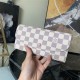 Louis Vuitton Emilie Wallet Damier Azur Pink High