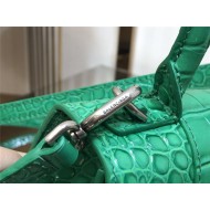 WOMEN'S HOURGLASS XS TOP HANDLE BAG Crocodile Green High