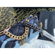 Chanel 19 Flap Bag Printed Silk High