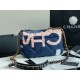 Chanel 19 Flap Bag Printed Silk High