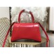 WOMEN'S HOURGLASS SMALL TOP HANDLE BAG Leather Red High