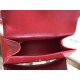 WOMEN'S HOURGLASS SMALL TOP HANDLE BAG Leather Red High