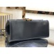 WOMEN'S HOURGLASS SMALL TOP HANDLE BAG Leather Black High