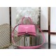 WOMEN'S HOURGLASS SMALL TOP HANDLE BAG Crocodile Pink High