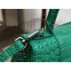 WOMEN'S HOURGLASS SMALL TOP HANDLE BAG Crocodile Green High