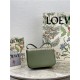 Small Goya bag in Anagram jacquard and calfskin Green High