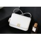 Goya bag in silk calfskin White High