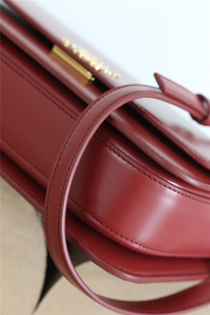 Goya bag in silk calfskin Wine High