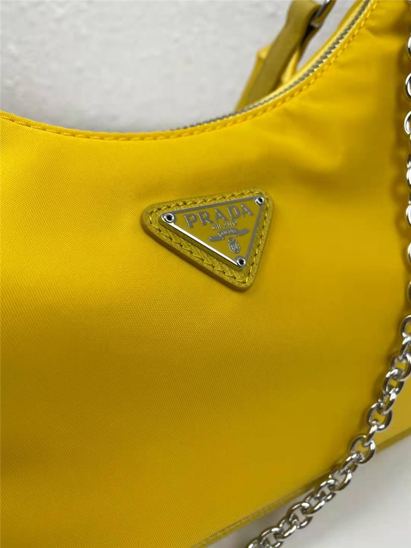 Prada Re-Edition 2005 nylon shoulder bag Yellow High