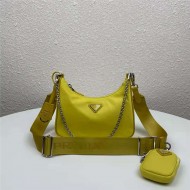 Prada Re-Edition 2005 nylon shoulder bag Lemon High