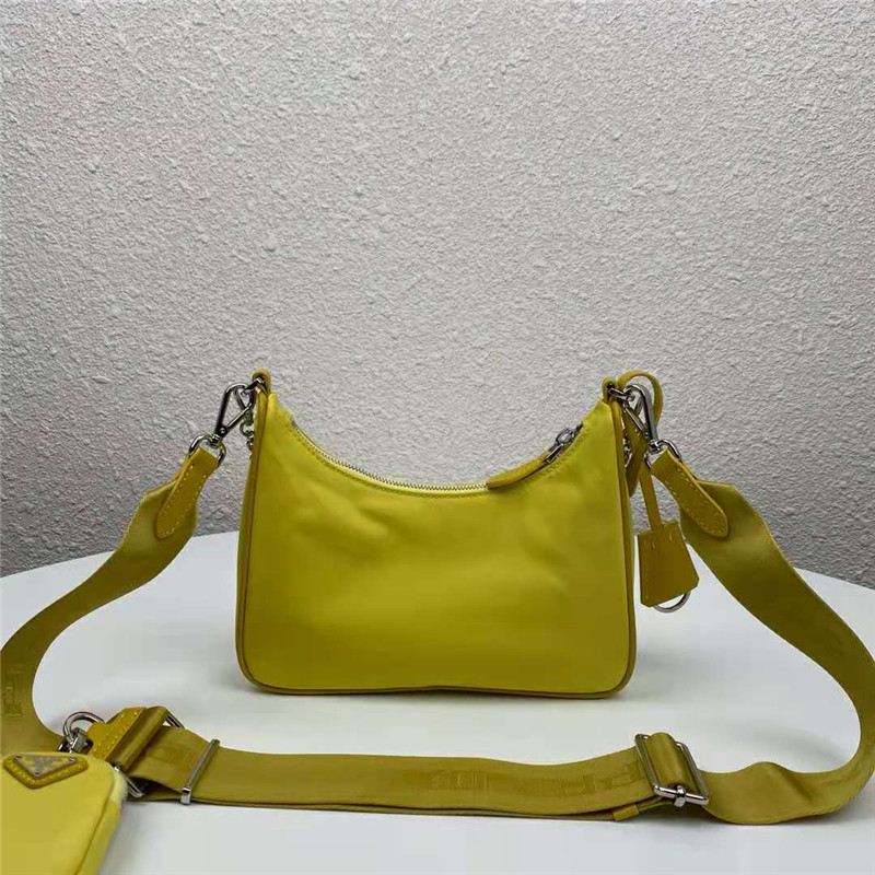 Prada Re-Edition 2005 nylon shoulder bag Lemon High