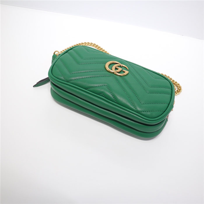 GG Marmont Mini Chain Bag 546581 Green High