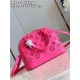 Louis Vuitton Alma BB Bag Calfskin Monogram Embroidrey M22878 Fuchsia High