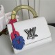 Louis Vuitton TWIST MM Epi Leather M56112 White High