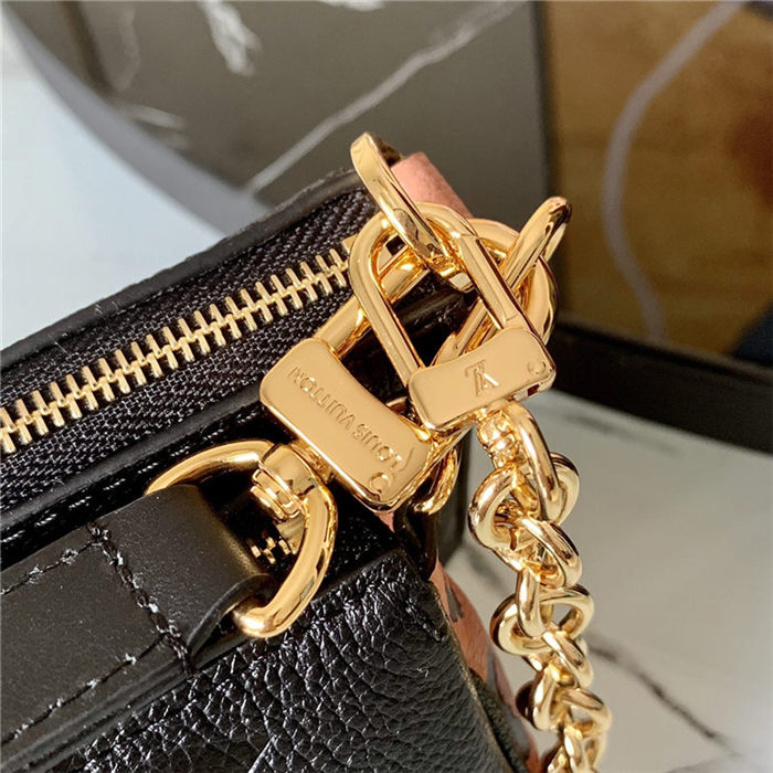 Louis Vuitton MULTI POCHETTE ACCESSOIRES Embossed supple grained cowhide leather Black M58520 High