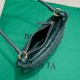 BV Small Gemelli Shoulder bag Emerald green High