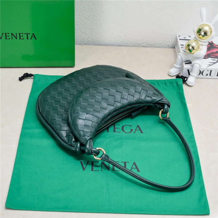 BV Medium Gemelli Shoulder bag Emerald green High