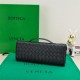 BV Long Clutch Andiamo With Handle Black High