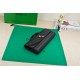 BV Long Clutch Andiamo With Handle Black High