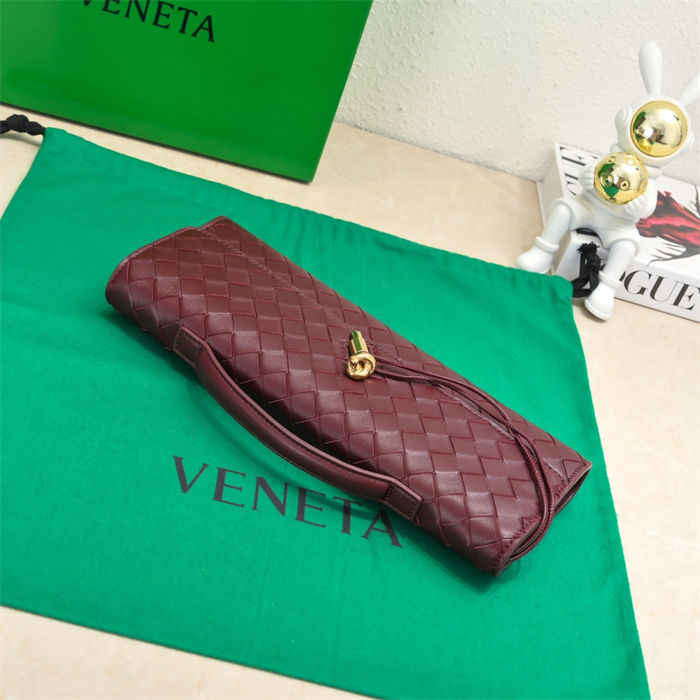 BV Long Clutch Andiamo With Handle Barolo High