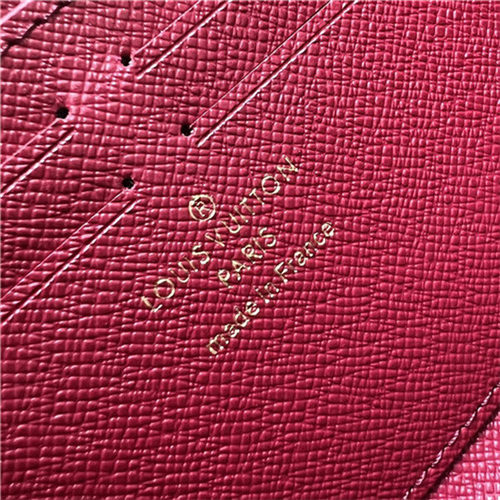 Louis Vuitton CLÉMENCE WALLET Monogram Wine-Lining M60742 High