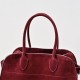 The Row Soft Margaux 12 Bag in Suede Burgundy High