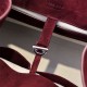 The Row Soft Margaux 12 Bag in Suede Burgundy High