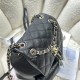 Chanel BACKPACK AS3860 Grained Shiny Calfskin & Gold-Tone Metal Black A