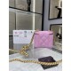 Chanel clutch with Chain Grained Calfskin Gold Metal AP3203 A