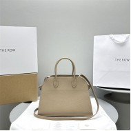 The Row Soft Margaux 12 Bag in Grained Leather Chai High