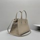 The Row Soft Margaux 12 Bag in Grained Leather Chai High