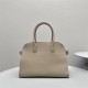 The Row Soft Margaux 12 Bag in Grained Leather Chai High