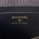 Chanel FLAP BAG With Top Handle AP3367 Shiny Aged Calfskin & Gold-Tone Metal Black High