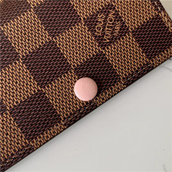 Louis Vuitton 6 KEY HOLDER Damier Ebene Pink N41624 High