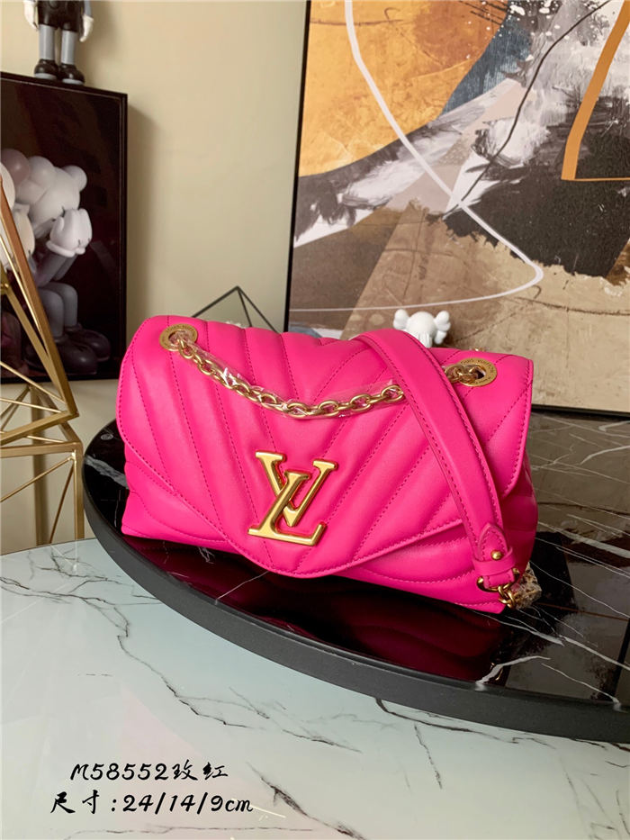 Louis Vuitton LV NEW WAVE CHAIN BAG Smooth cowhide leather M58553 Agathe Rose High