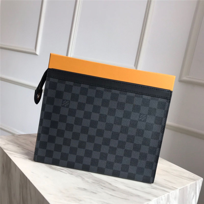 Louis Vuitton POCHETTE VOYAGE MM Damier Graphite N41696 High