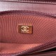 Chanel WALLET ON CHAIN Shiny Lambskin & Gold-Tone Metal Wine A