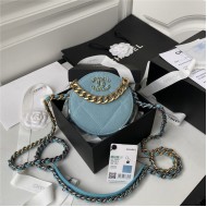 Chanel 19 CLUTCH WITH CHAIN Blue A