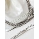 Chanel 22 MINI HANDBAG Patent Gradient Calfskin & Lacquered Metal Silver-White AS3980 High