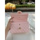 Small CLASSIC HANDBAG Lambskin Gold Metal Pink A