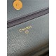 Classic Wallet on Chain AP0250 Grained Calfskin Blue Gold Metal B