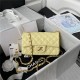 Mini CLASSIC HANDBAG Lambskin Gold Metal Yellow A