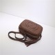 Gucci Soho Small Leather Disco Shoulder Bag 308364 Brown High